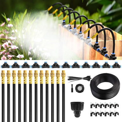 MIXC 50ft drip tubing layout for efficient water delivery to beds