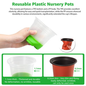 Mixc durable PP material, reusable across seasons for sustainability.