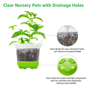 Mixc silicone-bottom for easy transplant of seedlings.
