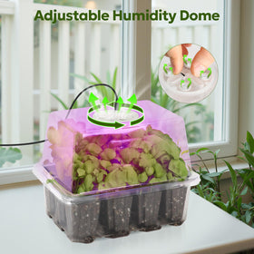 MIXC full-spectrum LED grow light promotes efficient indoor plant growth.