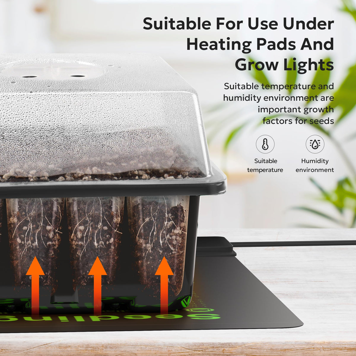 MIXC humidity dome for seed starting maintains moisture