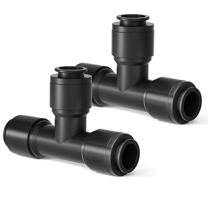 MIXC Quick Connect front view of tees for efficient garden irrigation