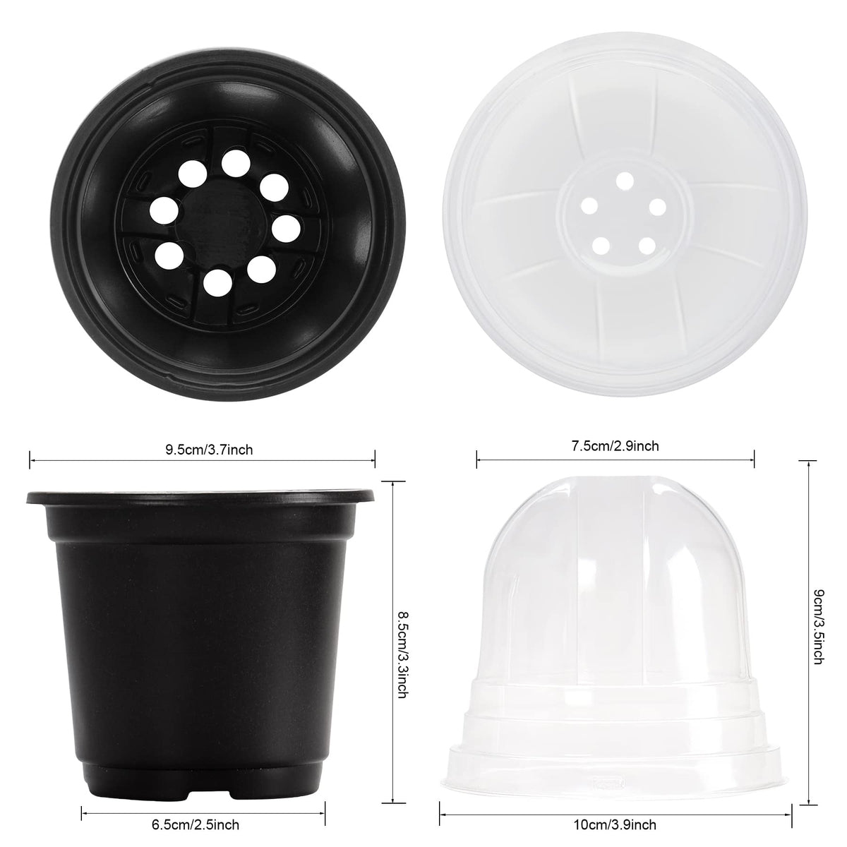 MIXC reusable soft plastic nursery pot, washable and ready for repeated seasons.