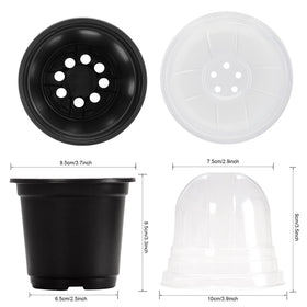 MIXC reusable soft plastic nursery pot, washable and ready for repeated seasons.
