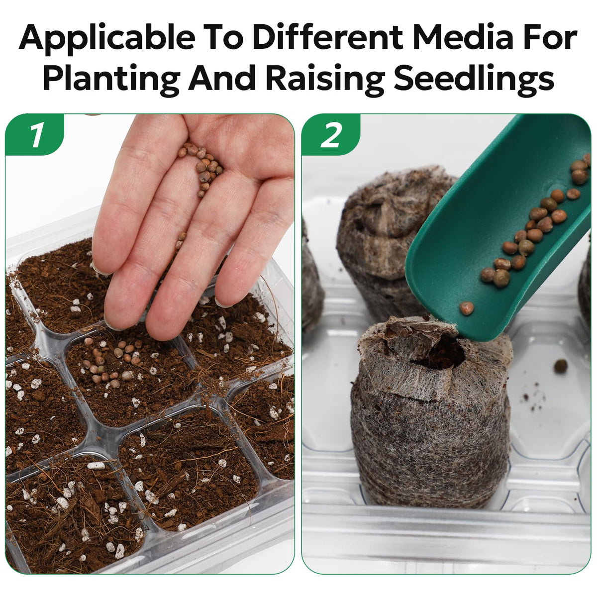 MIXC seed starter kit setup in a clean workspace before sowing.