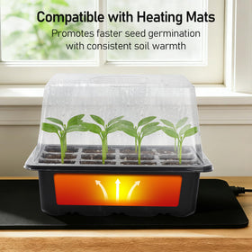 MIXC seed starter tray compatible with heat mats for indoor growing