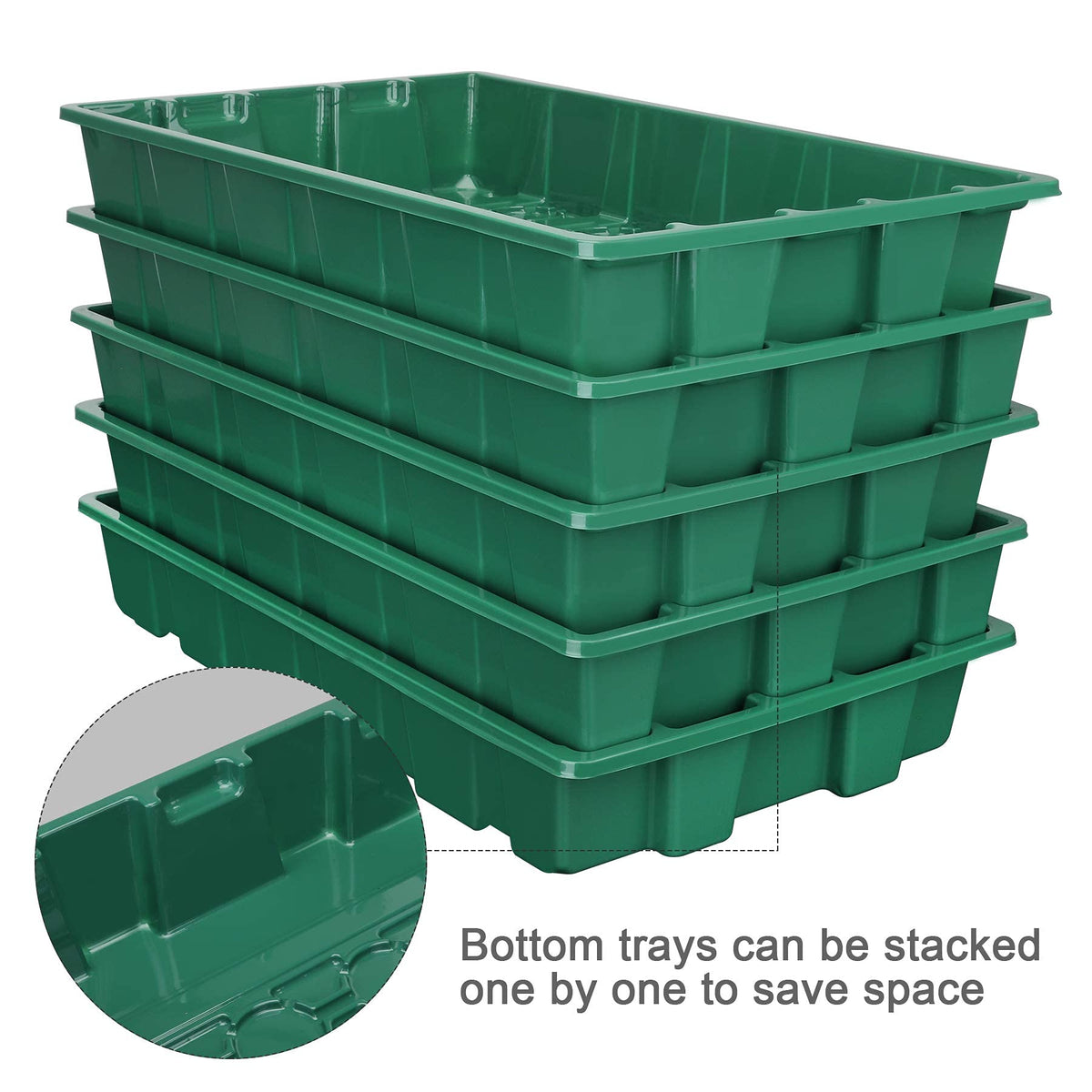 MIXC seed starter tray with adjustable vents on the humidity dome for climate control.