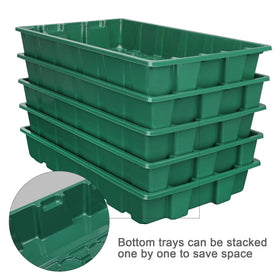 MIXC seed starter tray with adjustable vents on the humidity dome for climate control.