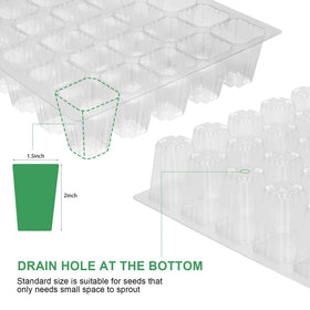 MIXC seedling care with clear visibility and humidity dome protection.