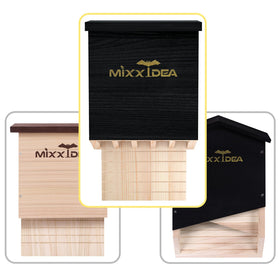 MIXXIDEA decorative grooved panels on bat house exterior