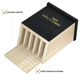 MIXXIDEA bat house dimensions showing compact, wall-friendly size