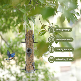 MIXXIDEA easy-install hanging feeder for balcony, garden, or patio.