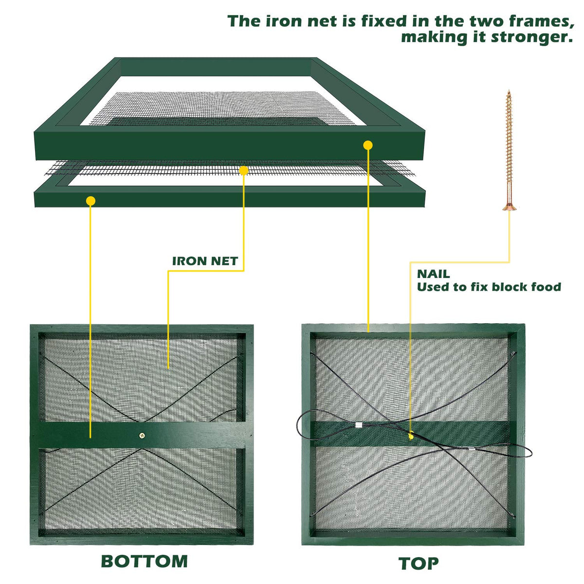 MIXXIDEA garden outdoor bird feeder tray enhances yard decoration and feeding.
