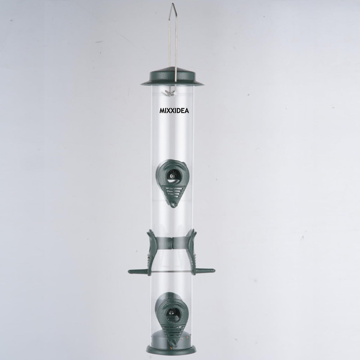 MIXXIDEA 20-inch tall outdoor feeder in green complements any space