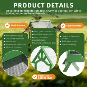 MIXXIDEA easy-assembly feeder for quick yard installation.