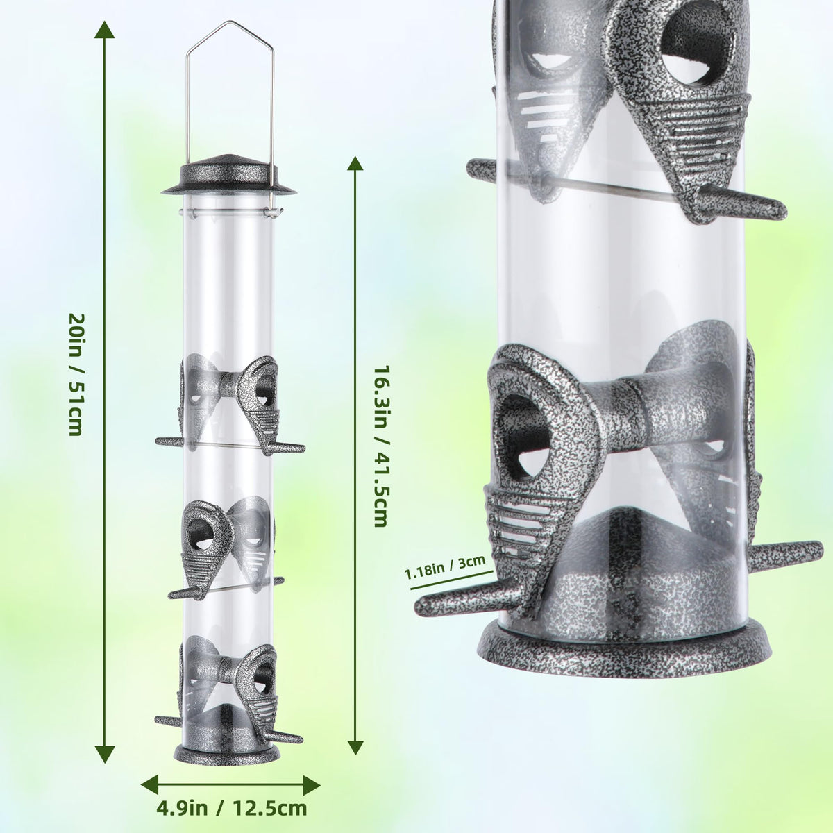 MIXXIDEA hard plastic construction withstands outdoor weather
