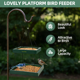 MIXXIDEA outdoors bird feeder includes strong nails for corn and squirrel treats