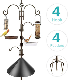 MIXXIDEA squirrel baffle guard protects feeders from squirrels, keeping seed accessible.