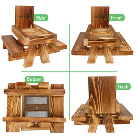 MIXXIDEA Squirrel Feeder easy install supports quick outdoor setup.