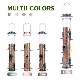 MIXXIDEA squirrel-proof design helps keep seed available for birds.
