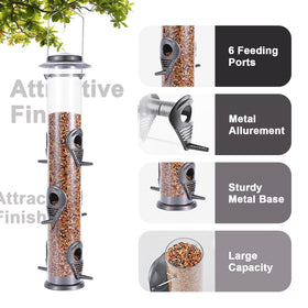 MIXXIDEA steel hanger keeps the feeder securely suspended