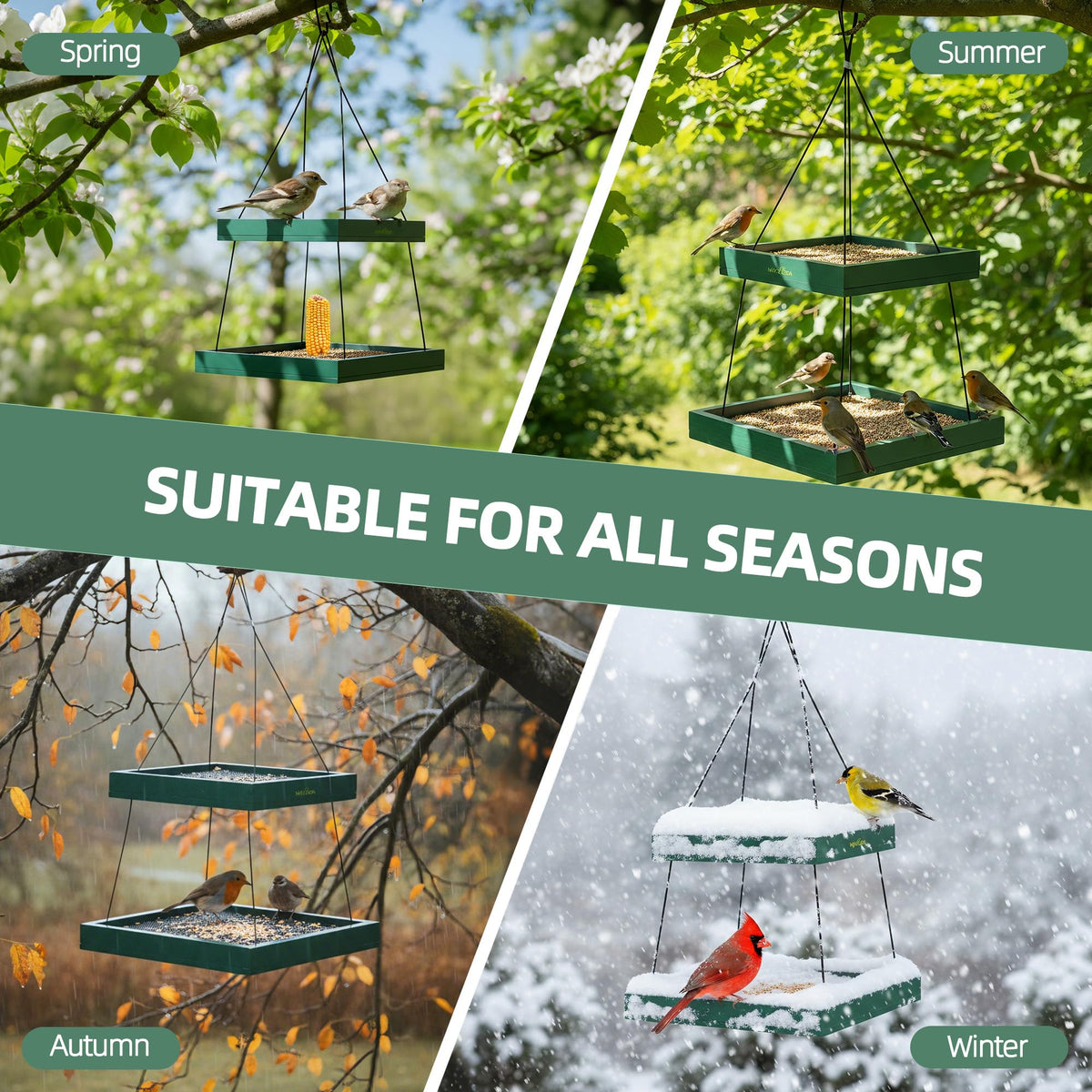 MIXXIDEA weather-ready design withstands wind and rain for long-term outdoor use