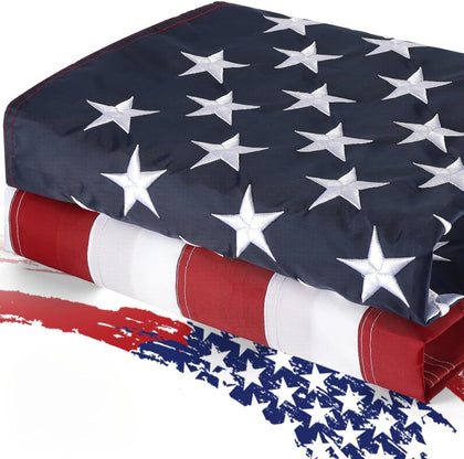 MixOra outdoor American flag 3x5ft with sturdy construction for durable outdoor display