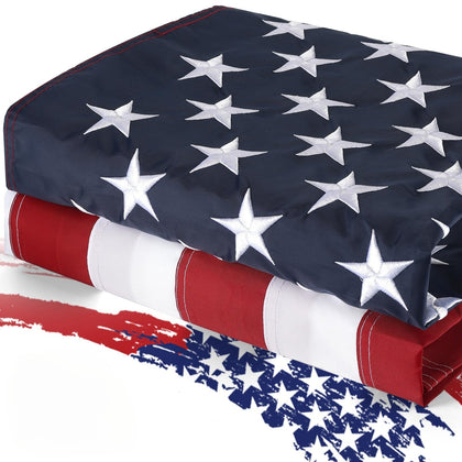 MixOra American flag outdoor with embroidered craftsmanship for durable display.