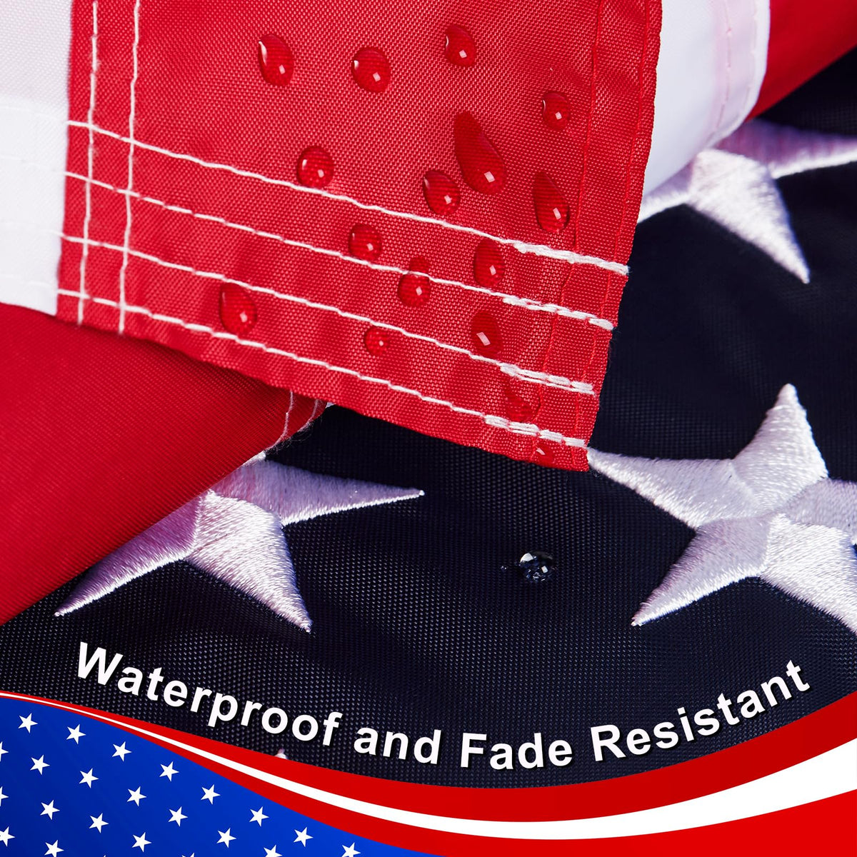MixOra flag with reinforced grommets for easy hanging on poles or walls