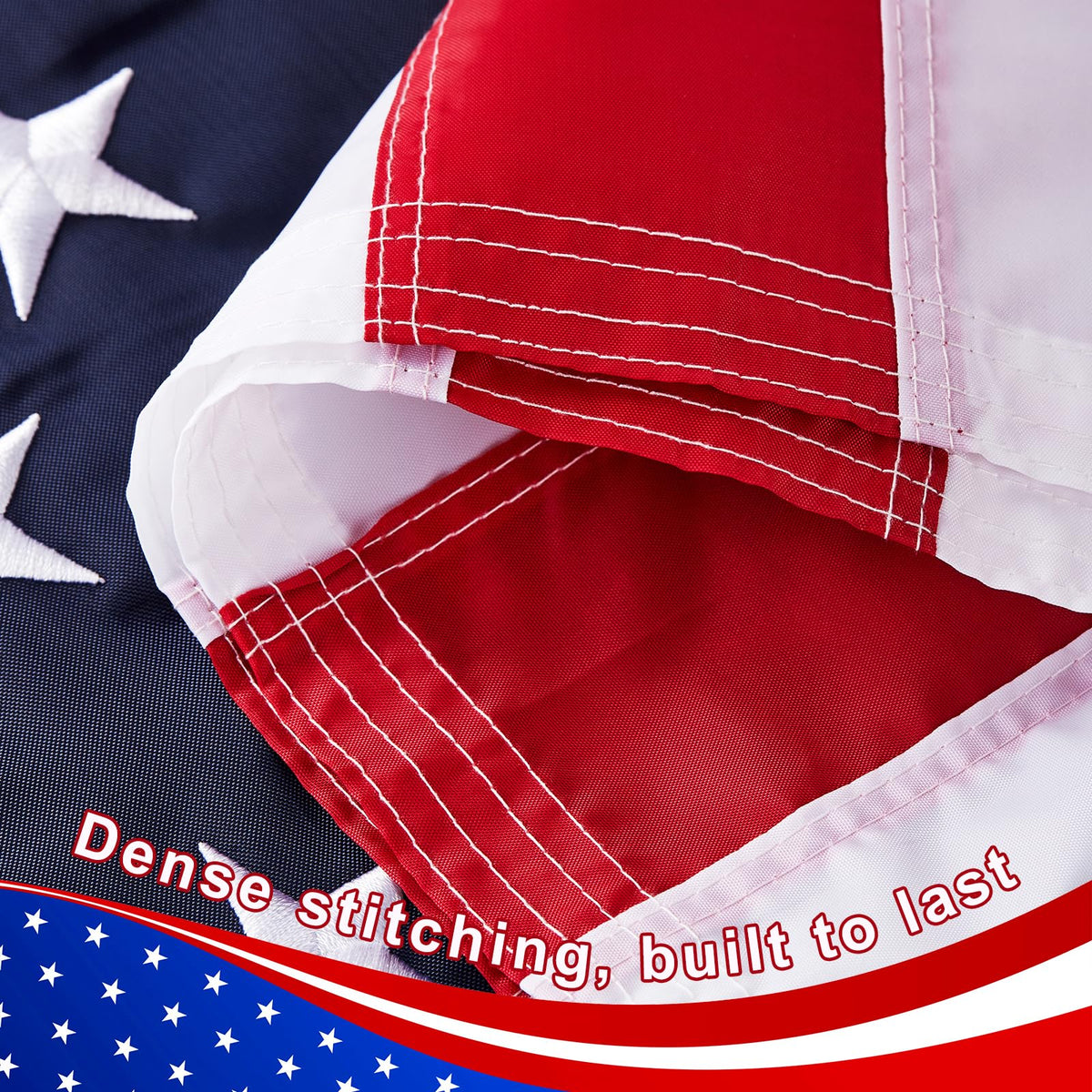 MixOra vibrant US flag design with bold stars and stripes