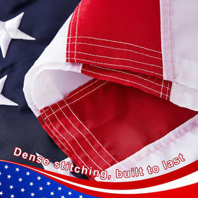 MixOra vibrant US flag design with bold stars and stripes