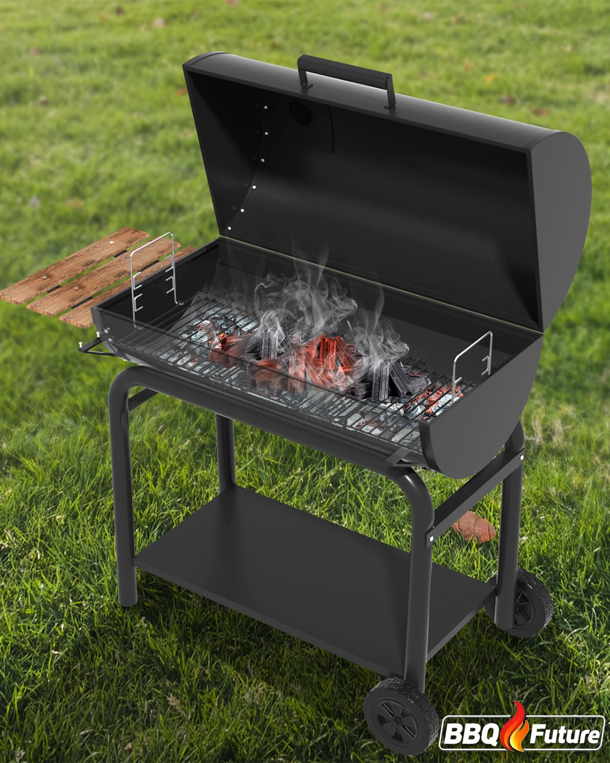 MixRBBQ package includes 1 ash pan and 2 grate hangers