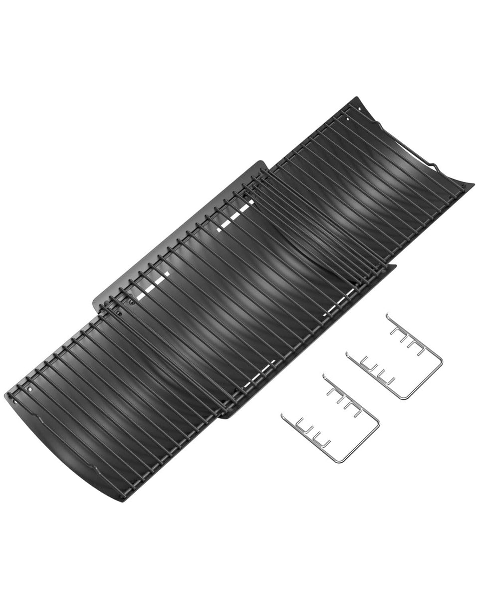 MixRBBQ adjustable ash pan extends 23 to 34 inches for a precise grill fit