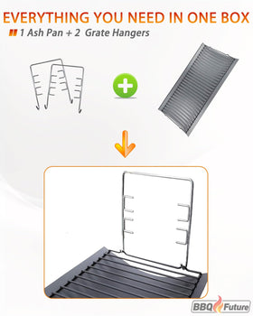  Ash pan with dimensions 27x13-25 inches for the Char-Griller fit