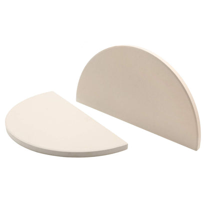 MixRBBQ half-moon 15-inch ceramic deflector for Kamado Joe improves convection