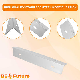 Detail of MixRBBQ burner covers highlighting sturdy shields for longevity.