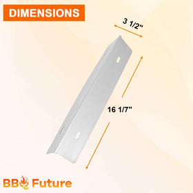MixRBBQ burner parts 4-pack ensures reliable flame coverage and easy replacement.