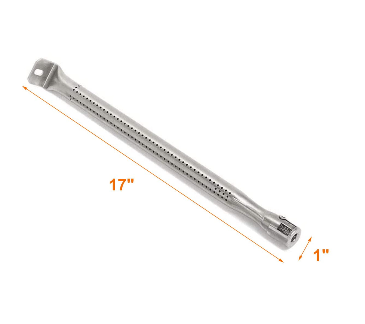Closeup view of MixRBBQ stainless steel diffuser showing durable construction.