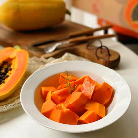 Mixrug ready-to-harvest sweet papayas from your home garden.