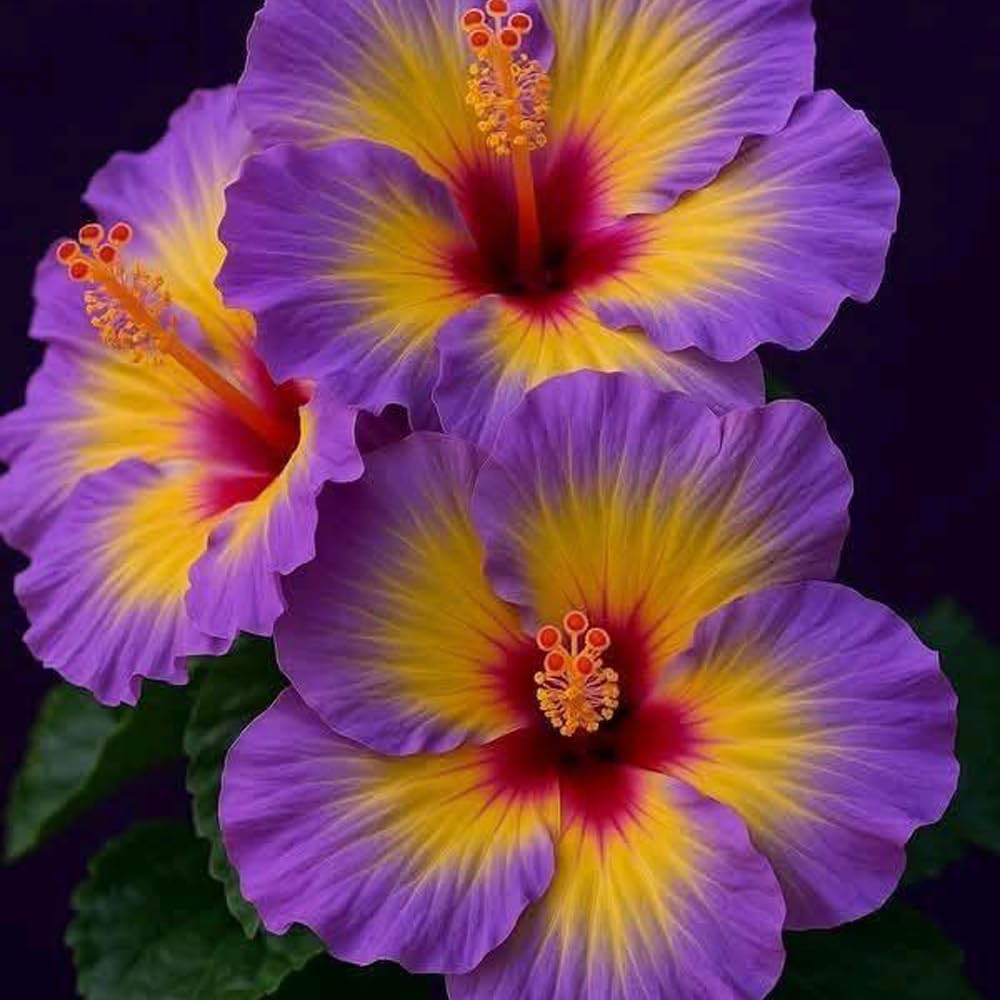 Mixrug hibiscus enhances walkways and borders with open space blooms