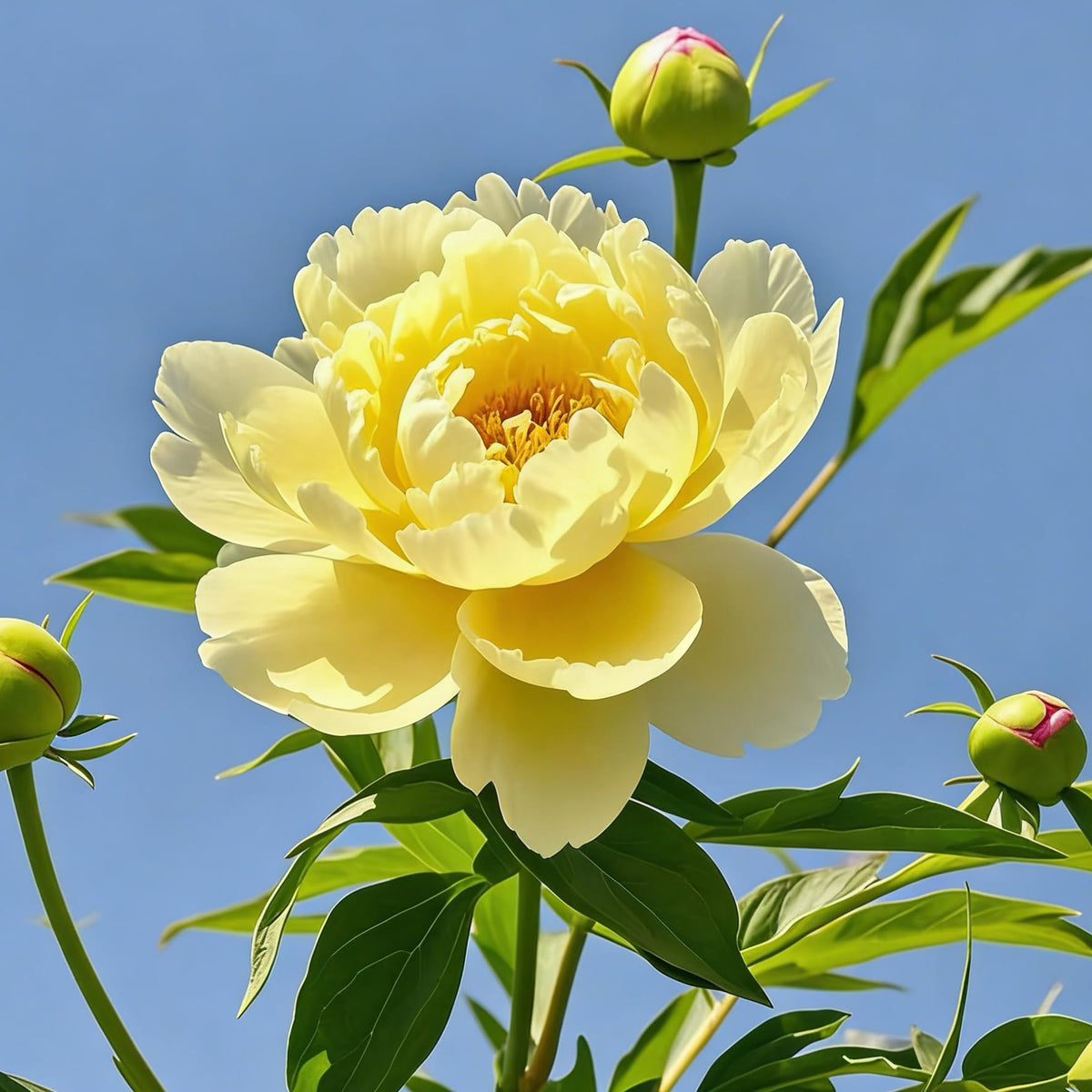 Mixrug Peony Seeds bees attracted to blooms photo