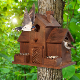 MIXUMON Bird house symmetric three-room layout for nesting
