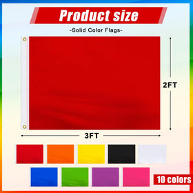 Mixweer yellow solid color flag adds vibrant yard decoration and quick setup