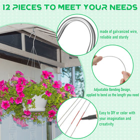 Mixweer 60 cm galvanized wire hangers built for durability and reuse.