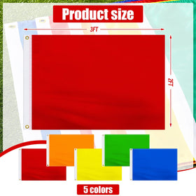 Mixweer fade-resistant polyester flag maintains color after sun exposure