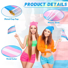 Mixweer trans pride flag colors blue pink white for diversity display