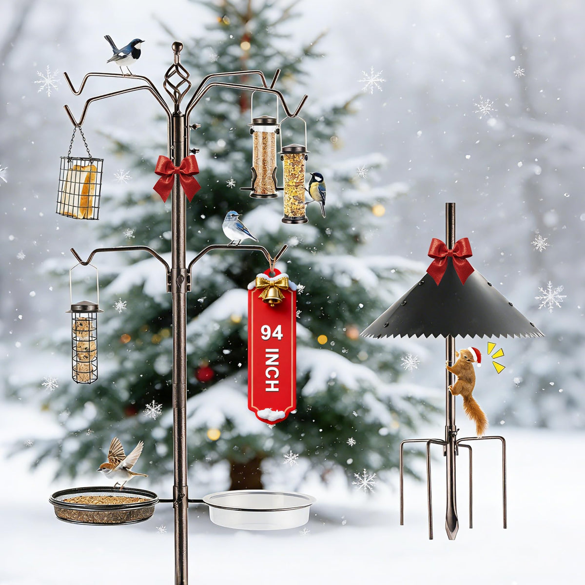 MIXXIDEA backyard bird sanctuary kit invites varied species to visit