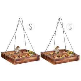 MIXXIDEA bird feeder hanging tray shows sturdy construction for reliable outdoor use.