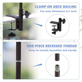 MIXXIDEA Deck Bird Feeding Station decorative hook enhances outdoor decor
