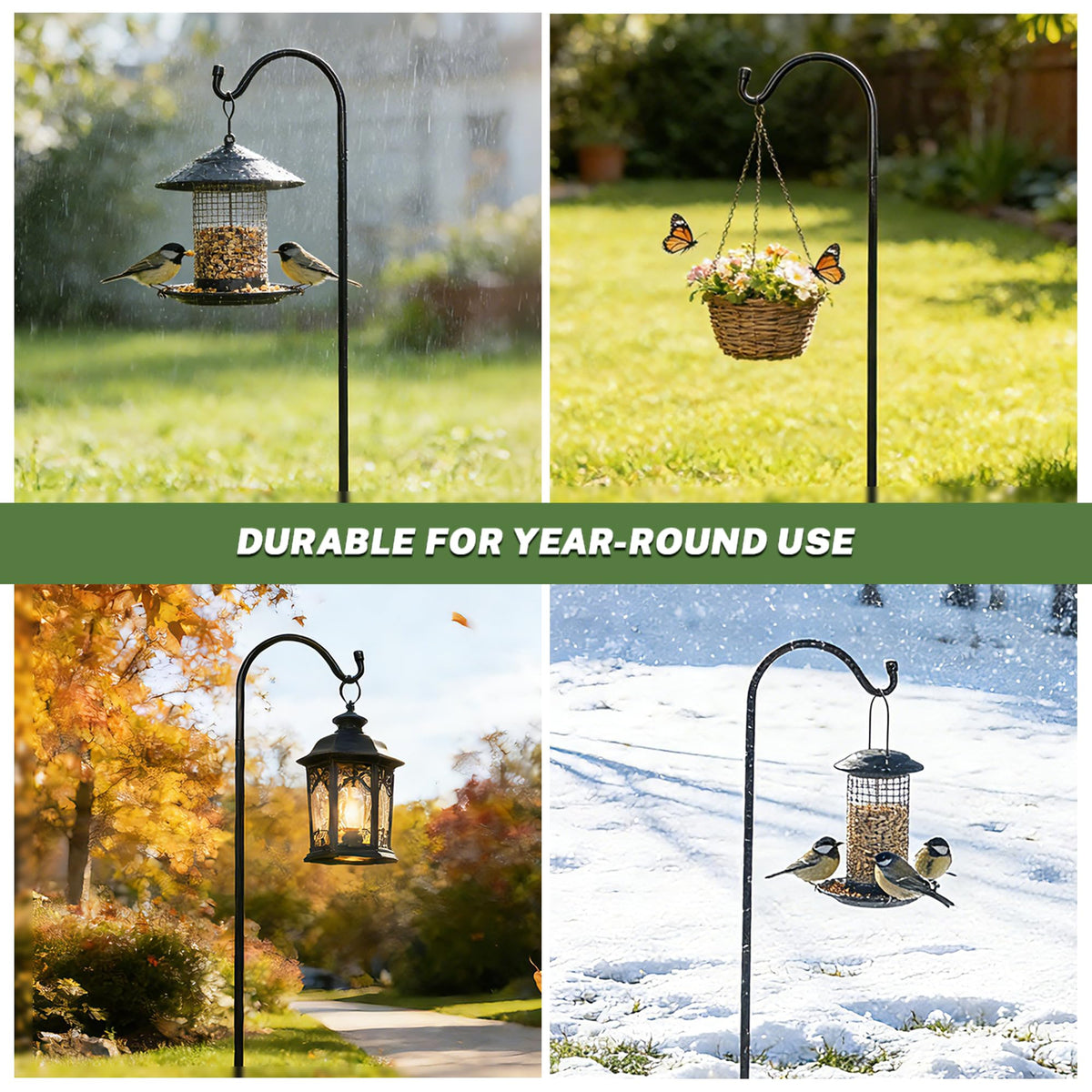 MIXXIDEA elegant garden hook adds color to weddings, parties, and patios.